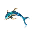 Beaut&Berry Beautiful Dolphin Brooches for Women Unisex Animal Pins Casual Party Accessories New Year Gifts Friends Decoration