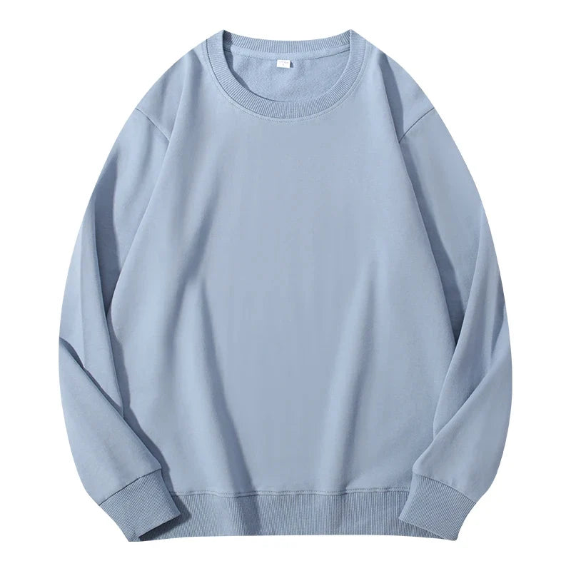 Autumn O-Neck Cotton Women's Sweatshirt Hoodies Basic Loose Casual Women Pullover Solid Sweatshirt Ladies Tops Factory Wholesale