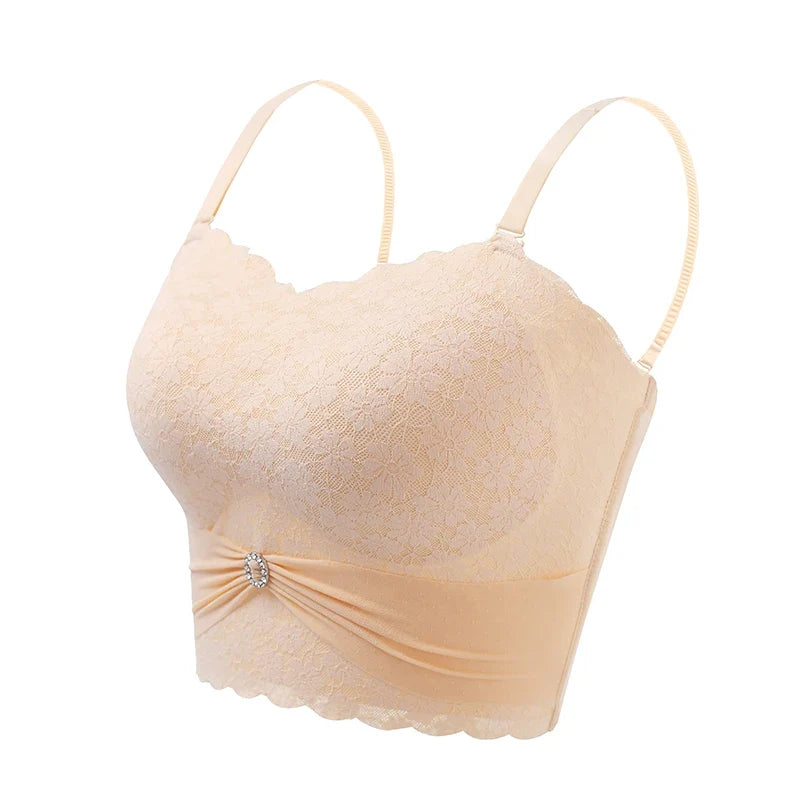 Seamless Solid Without Straps Bralette Lingerie Plus Size 5XL Women Sexy Strapless Bra Invisible Bra Push Up Bra M-5XL Underwear