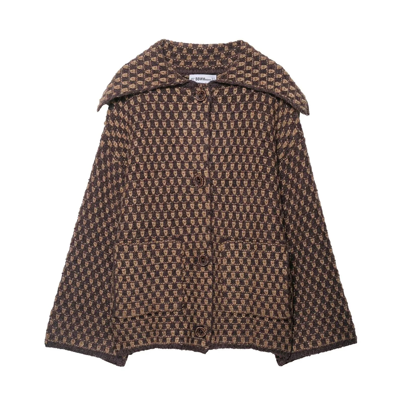 Korean style women's autumn and winter 2025 new loose and slimming casual knitted cardigan temperament jacket