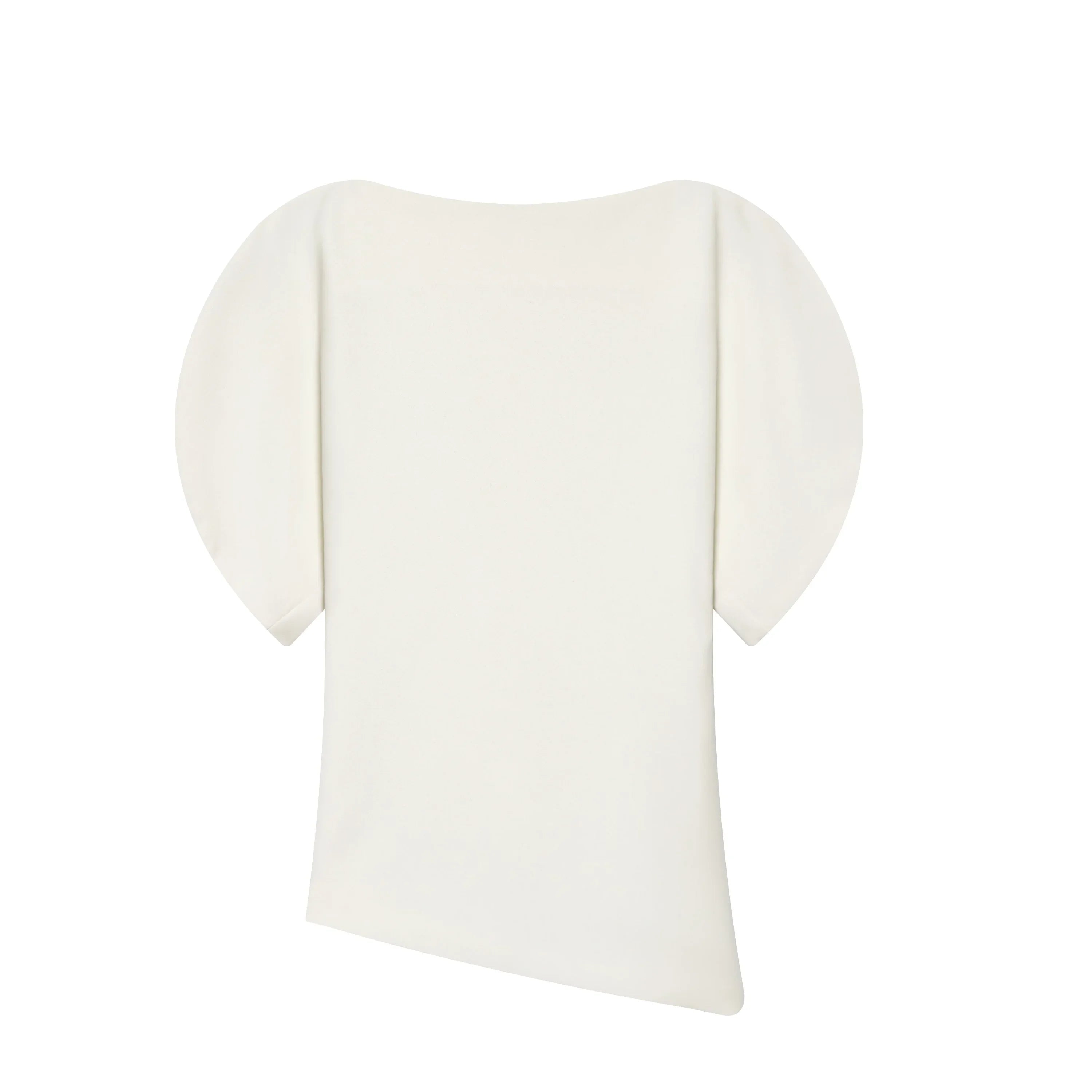 HH Women Vintage Black Short Puff Sleeve Shirts O Neck Asymmetrical Hem Blouse 2026 Spring Trend High Street Lady Chic Tops