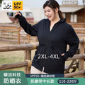 Ice Silk Long Sleeve Sunscreen Clothing 3XL 4XL UPF 50+ UV Protection Thin Breathable Sun-Proof Coat Ice Silk Sunscreen Jacket