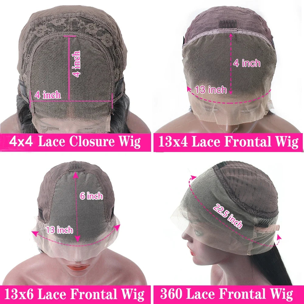 Chocolate Brown Curly Lace Front Human Hair Wigs 13X6 Lace Frontal Wig Brazilian Deep Wave Colored Bleached Wigs For Women