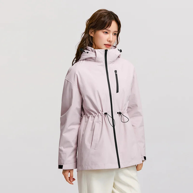 Semir Down Jacket Women 2025 New Two-Piece Three-in-One Outdoor Travel Daily Waterproof Oil-proof Stain-proof Woman winter coat