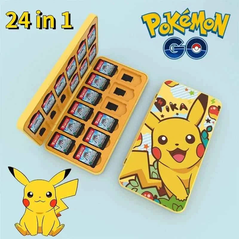 2026 Pokemon Pikachu Ns Switch Oled Game Card Storage Box Protective 24 in 1 Game Cards Holder Case for Nintendo Switch Lite New