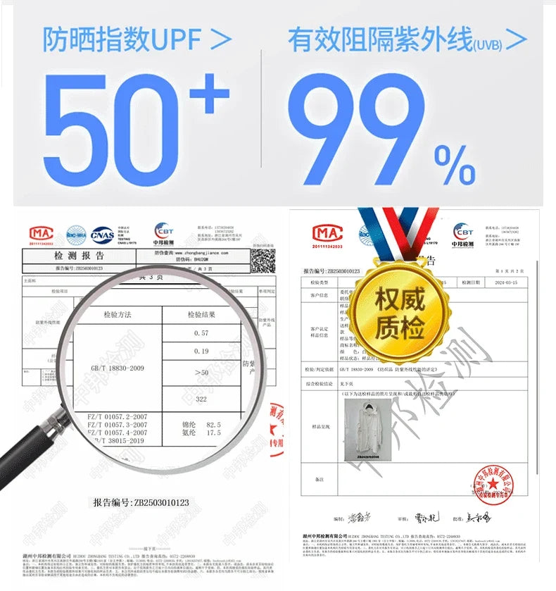 Ice Silk Long Sleeve Sunscreen Clothing 3XL 4XL UPF 50+ UV Protection Thin Breathable Sun-Proof Coat Ice Silk Sunscreen Jacket