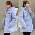 2025 New Winter Hooded Parka Women's Down Cotton Jacket Puffer Coat Overcoat Thick Warm Cotton Padded Jacket Snow Wear Outwear