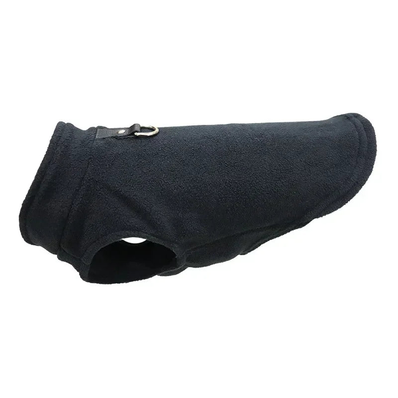 Warm Fleece Dogs Clothes Pet Dog Jacket Vest With D-Ring For Small Dog Cats Clothing French Bulldog Costumes Chihuahua Coat