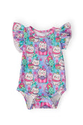 Time To Purr-ty S/S Flutter Bodysuit
