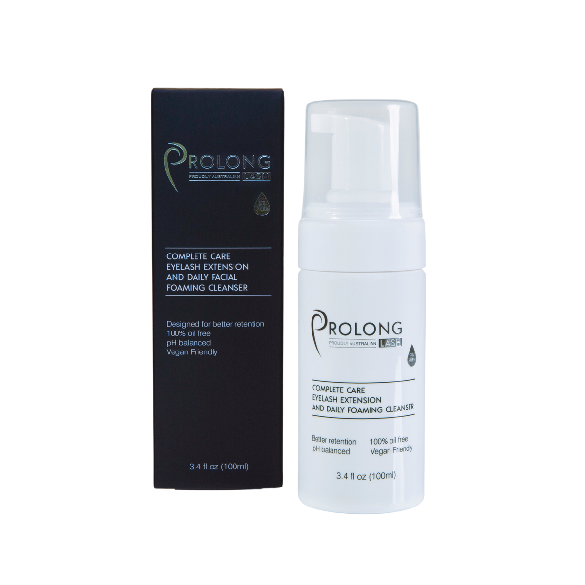 Eyelash Extension Foaming Cleanser Pump 100ml, Bulk Packs