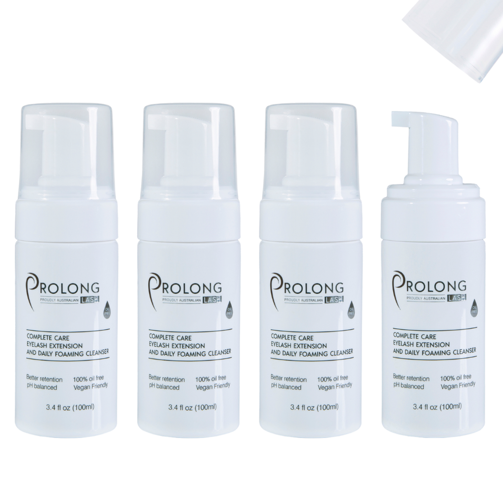 Eyelash Extension Foaming Cleanser Pump 100ml, Bulk Packs