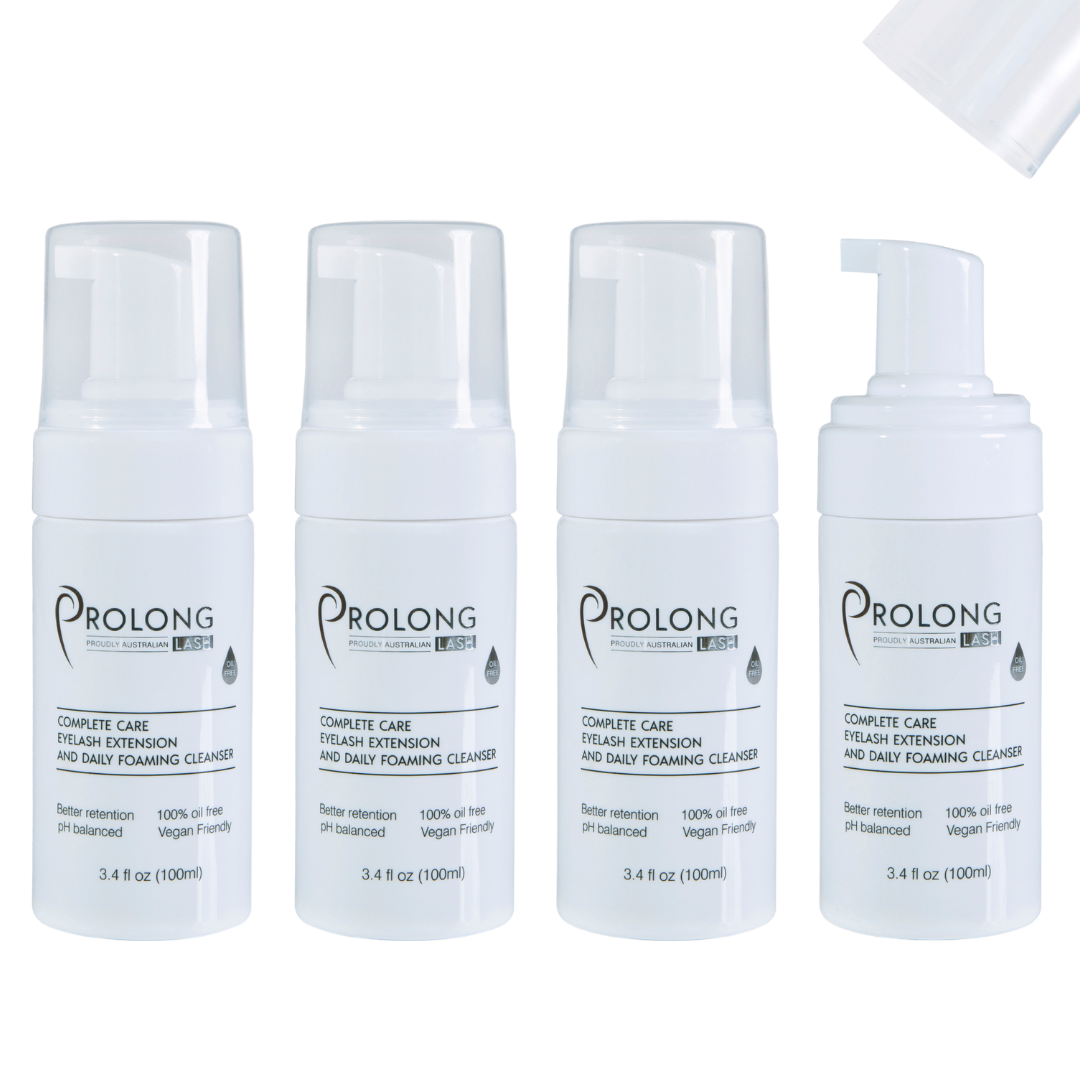 Eyelash Extension Foaming Cleanser Pump 100ml, Bulk Packs