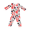 Red and Blue Bamboo Pajamas