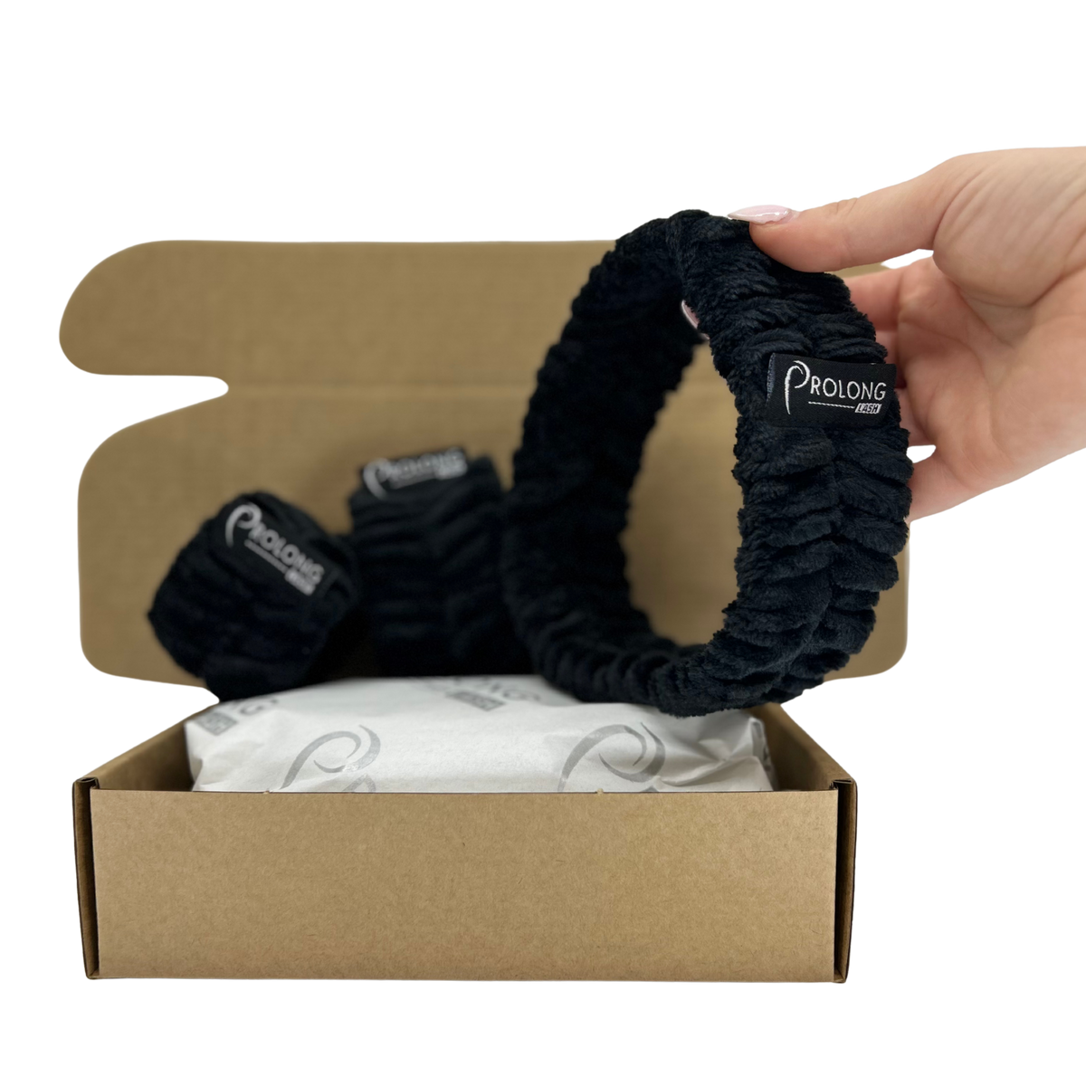 Lash Cleansing Headband and Wrist Towel Band Set