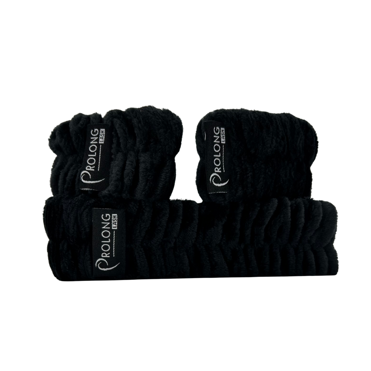 Lash Cleansing Headband and Wrist Towel Band Set