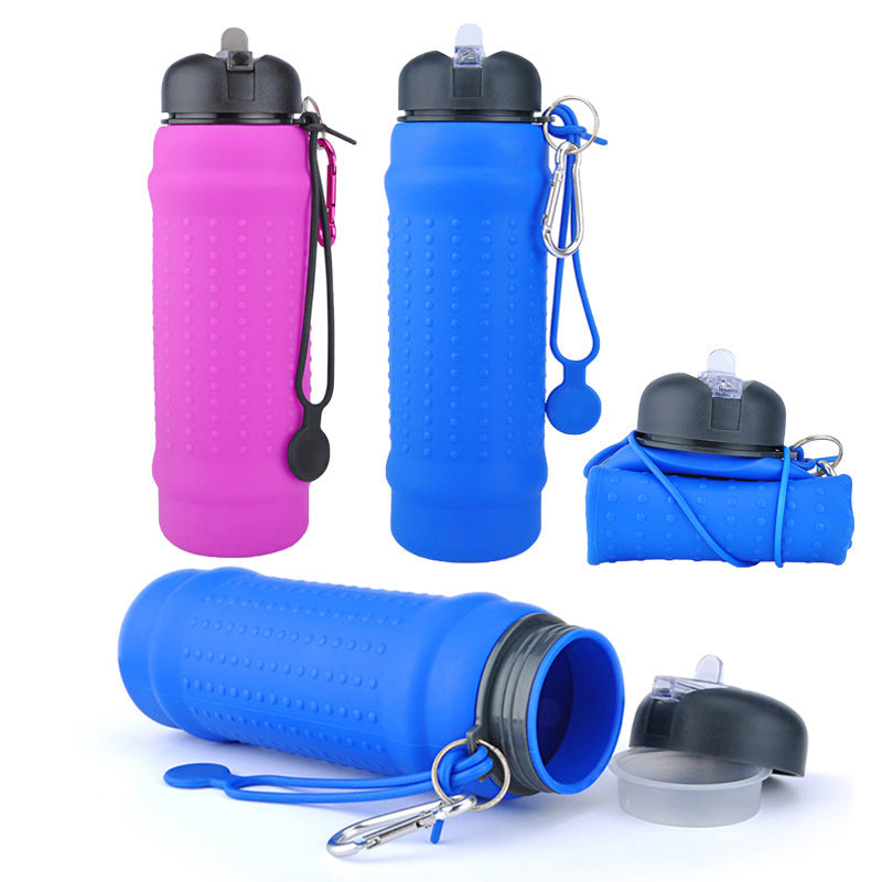 Portable Silicone Water Bottle for Outdoor Travel