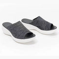 Women's Casual Fly Woven Upper Lightweight Platform Sandals And Slippers