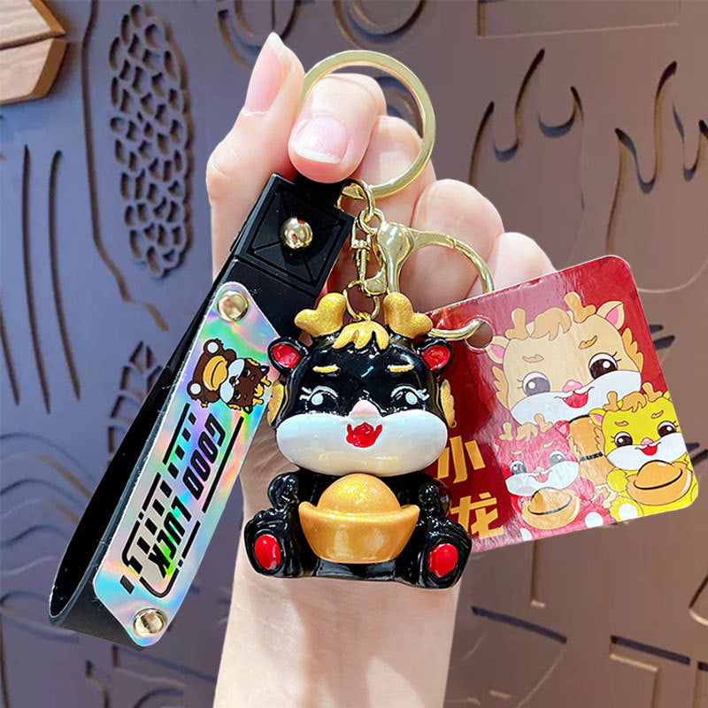 Creative Fashion Small Dragon New Year Keychain Pendant
