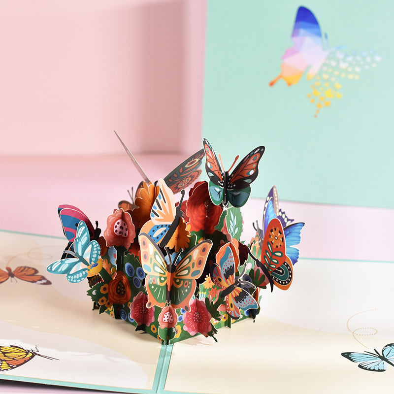 Butterfly Pop-Up Greeting Cards for Mother's Day Gift
