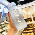 Frosted Portable Outdoor Plastic Fashion Water Bottle