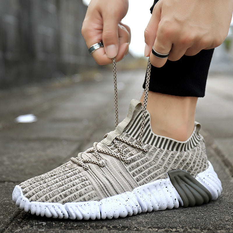 Men's Lightweight Running and Leisure Flyknit Shoes
