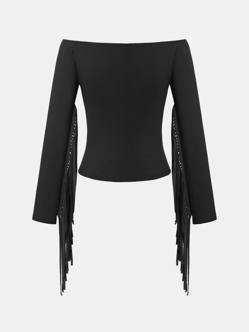 Retro Western Fringe Fitted T-shirt