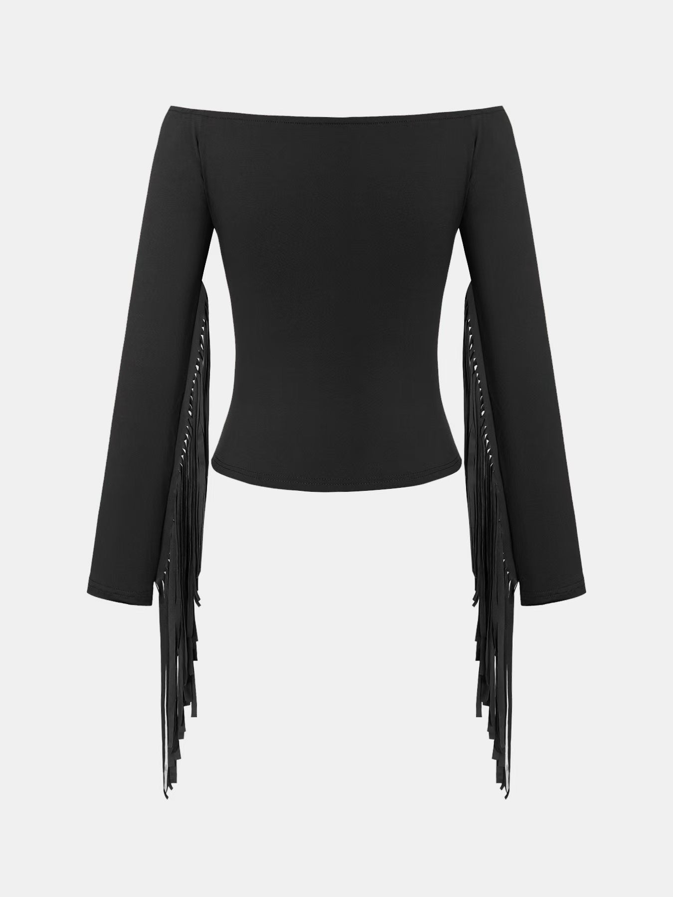 Retro Western Fringe Fitted T-shirt