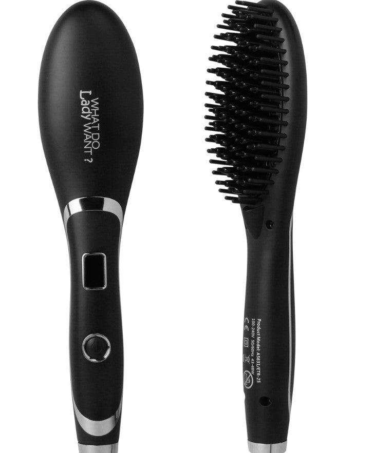 New LED Ionic Electric Hair Straightening Brush