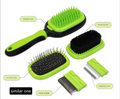 Pet Grooming Brush Set for Cleaning and De-shedding