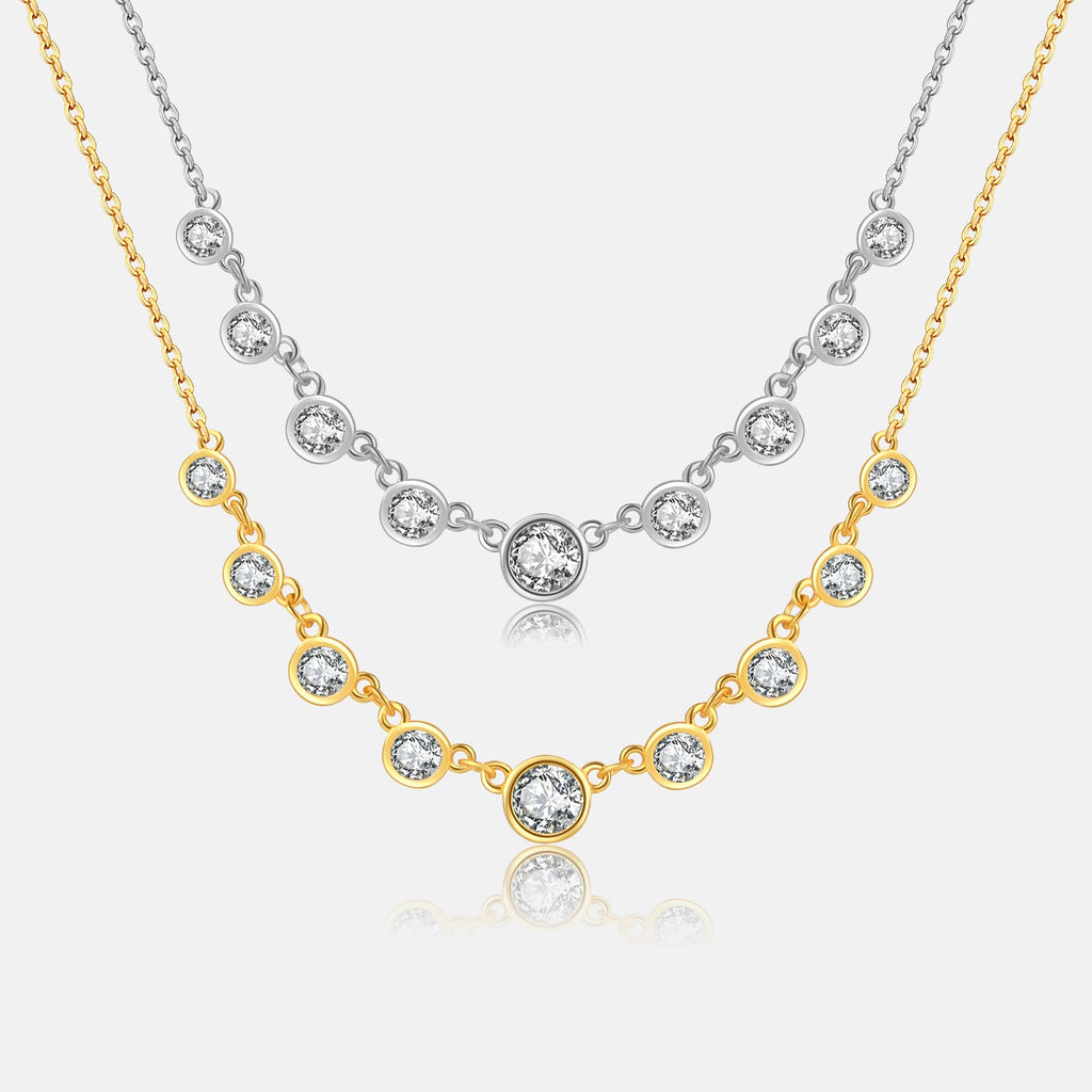 S925 Silver Fashion Diamond Necklace