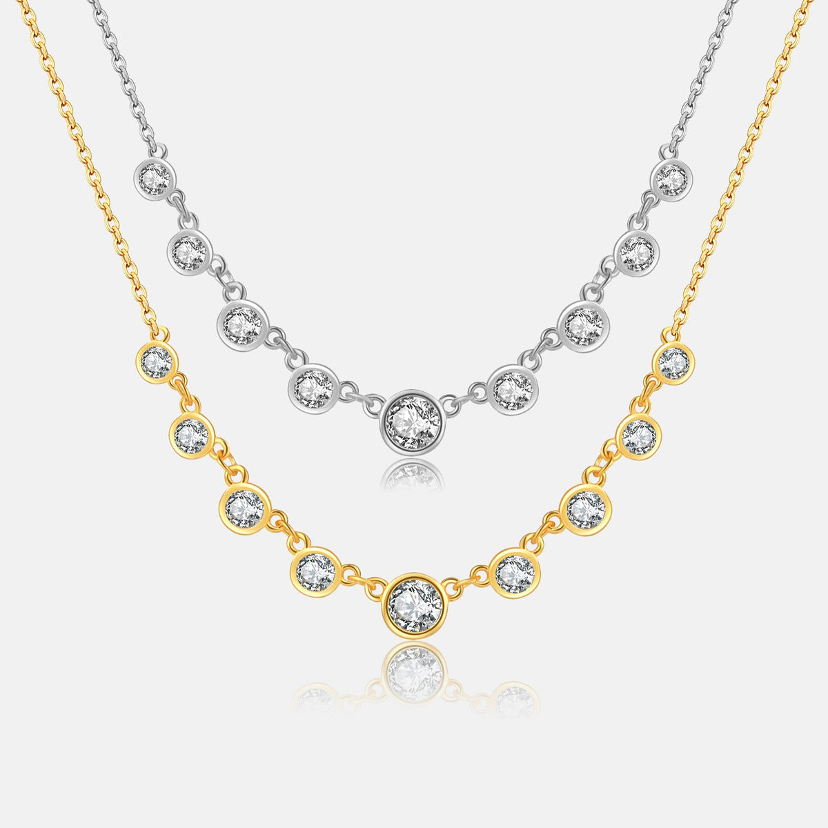 S925 Silver Fashion Diamond Necklace