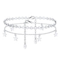 S925 Sterling Silver Feet Chain