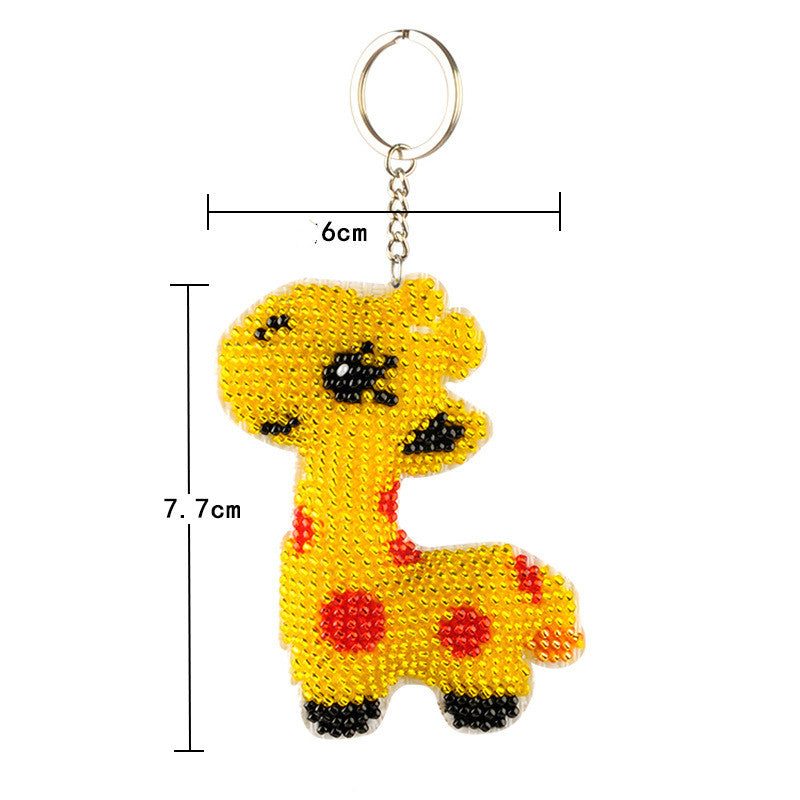 Cute Handmade DIY Full Beaded Keychain Pendant
