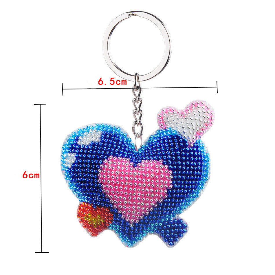 Cute Handmade DIY Full Beaded Keychain Pendant