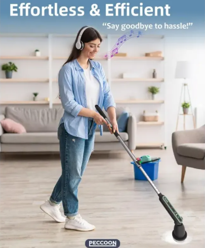 Electric Spin Scrubber with 7 Brush Heads