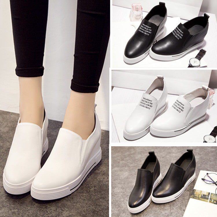 Elevated Slip-On Women's Thick Sole Shoes