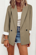 Temperament Slim Jacket Fashion Business Single Breasted Long Sleeve Casual Suit Top Clothing
