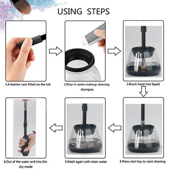 Gourd-Shaped Electric Makeup Brush Cleaner & Dryer