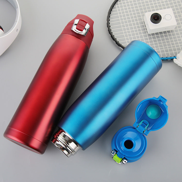 Vacuum Sports Water Bottle - Stainless Steel Insulated