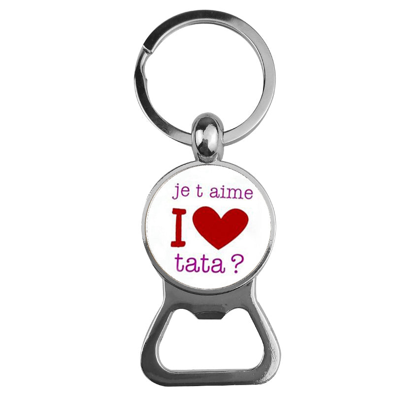 Ornaments Time Gemstone Bottle Opener Keychain