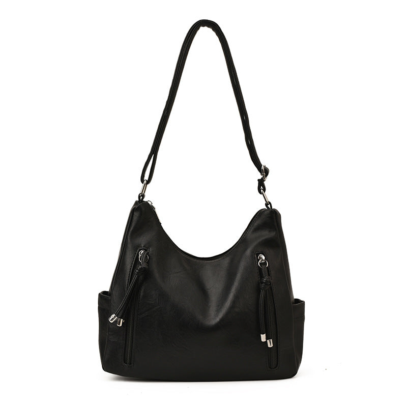 Womens Retro-Style Fashionable Casual High-Capacity Crossbody Bag