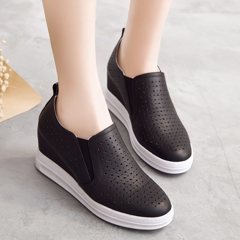 Elevated Slip-On Women's Thick Sole Shoes