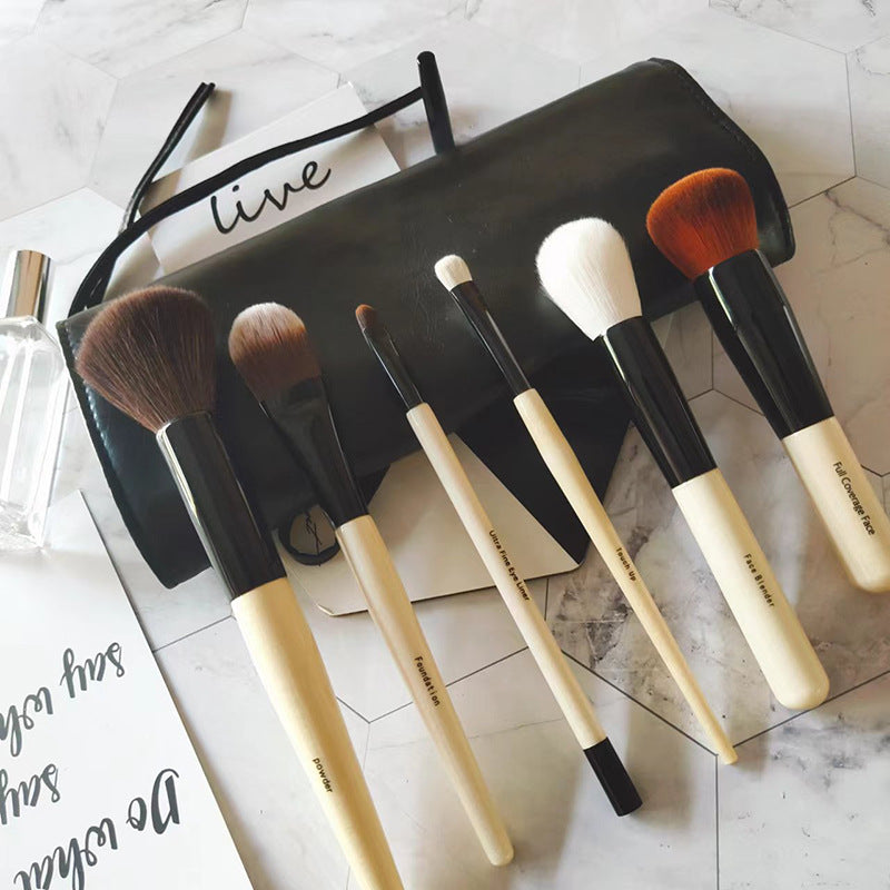 Makeup Brush Set with Pouch and Tools