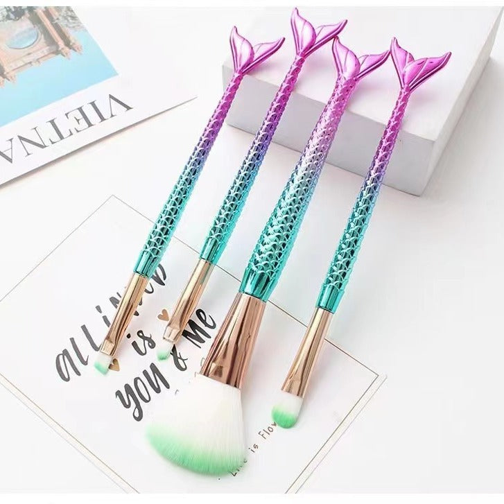 Mermaid Gradient Makeup Brush Set