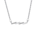 S925 Sterling Silver Wavy Necklace