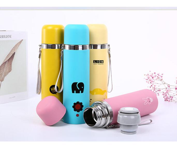 Vacuum Insulated Stainless Steel Cartoon Water Bottle