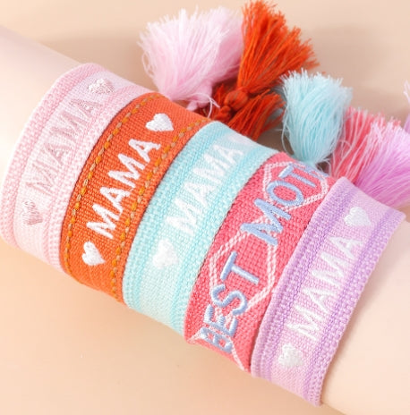 Mother's Day Woven Bracelet Commemorative Gift Strap