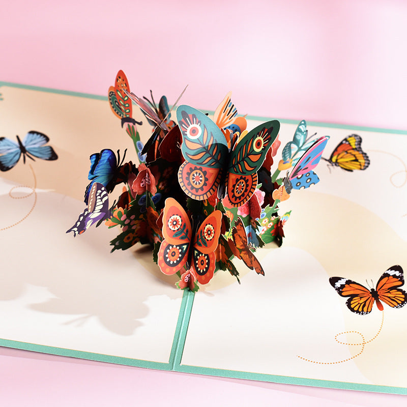 Butterfly Pop-Up Greeting Cards for Mother's Day Gift