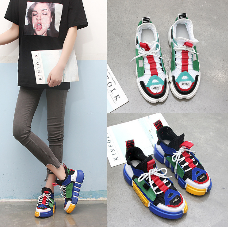 Breathable Mesh Ulzzang Dad Sneakers (Flat Shoes)