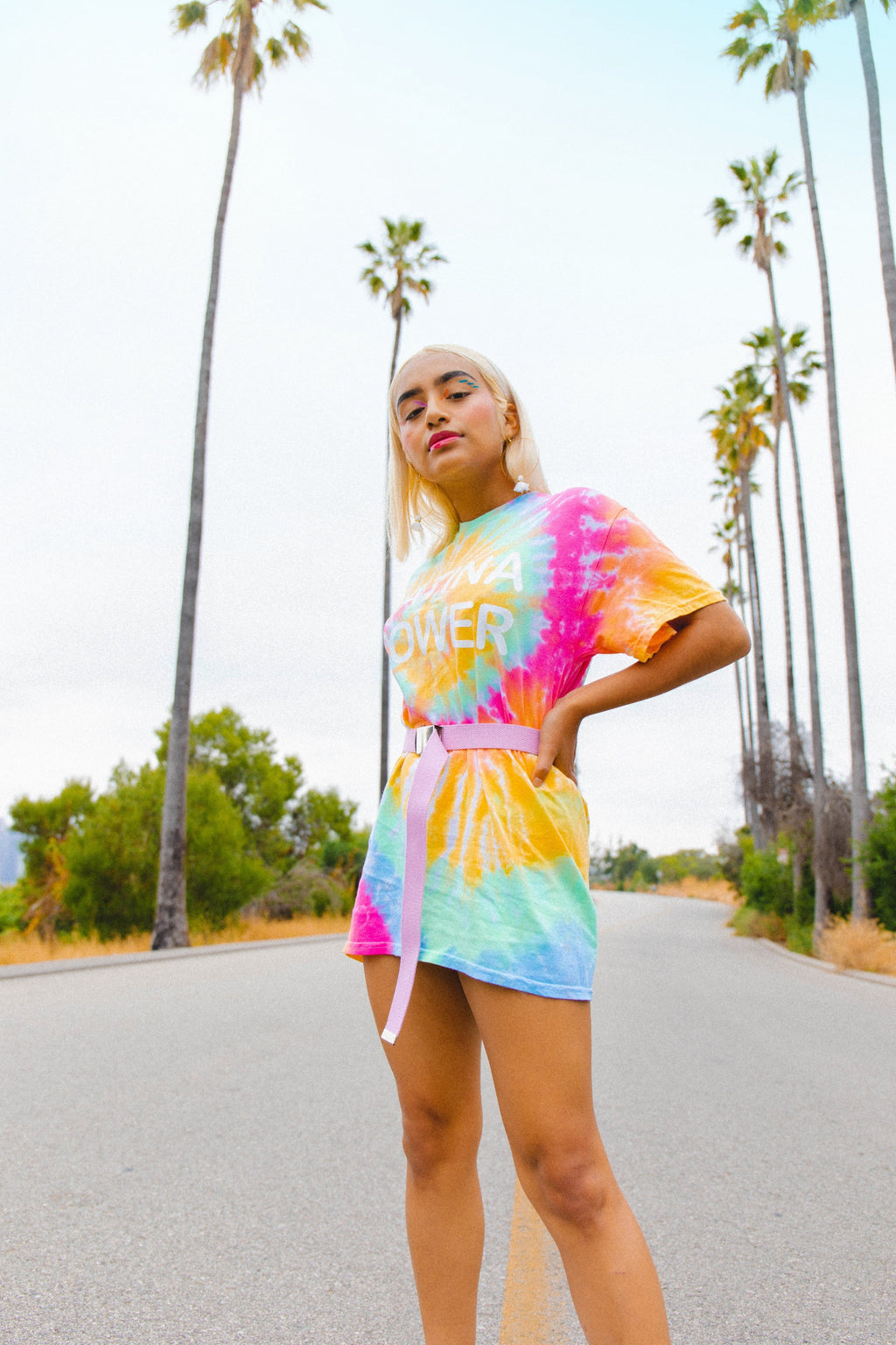 Tie dye Latina Power Tee